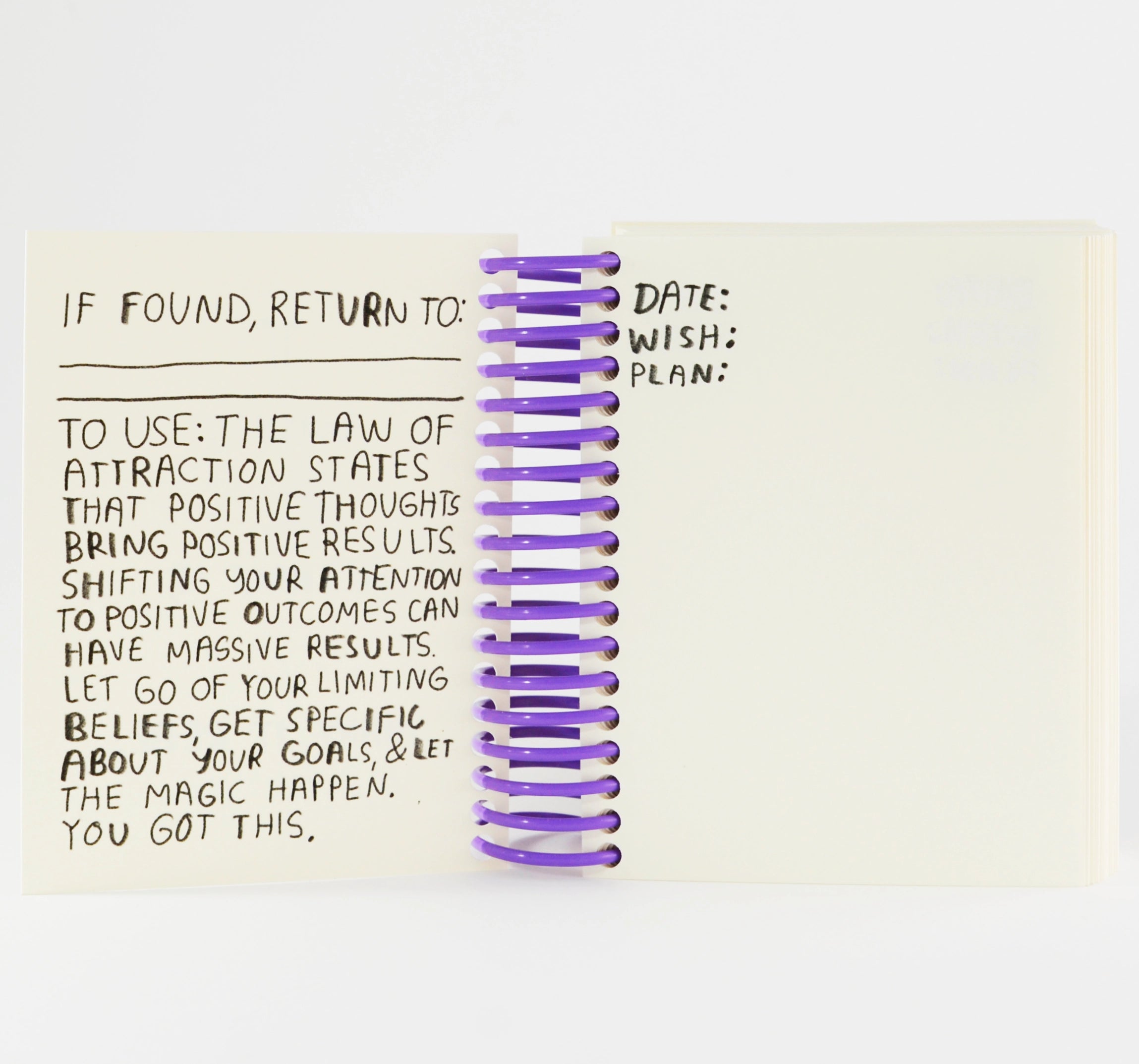 Manifestation Journal for Goals & Intentions - Pocket-Sized Notebook to Attract Dreams & Success | Perfect for Summer Vision Boards, Daily Gratitude, and Law of Attraction Practices