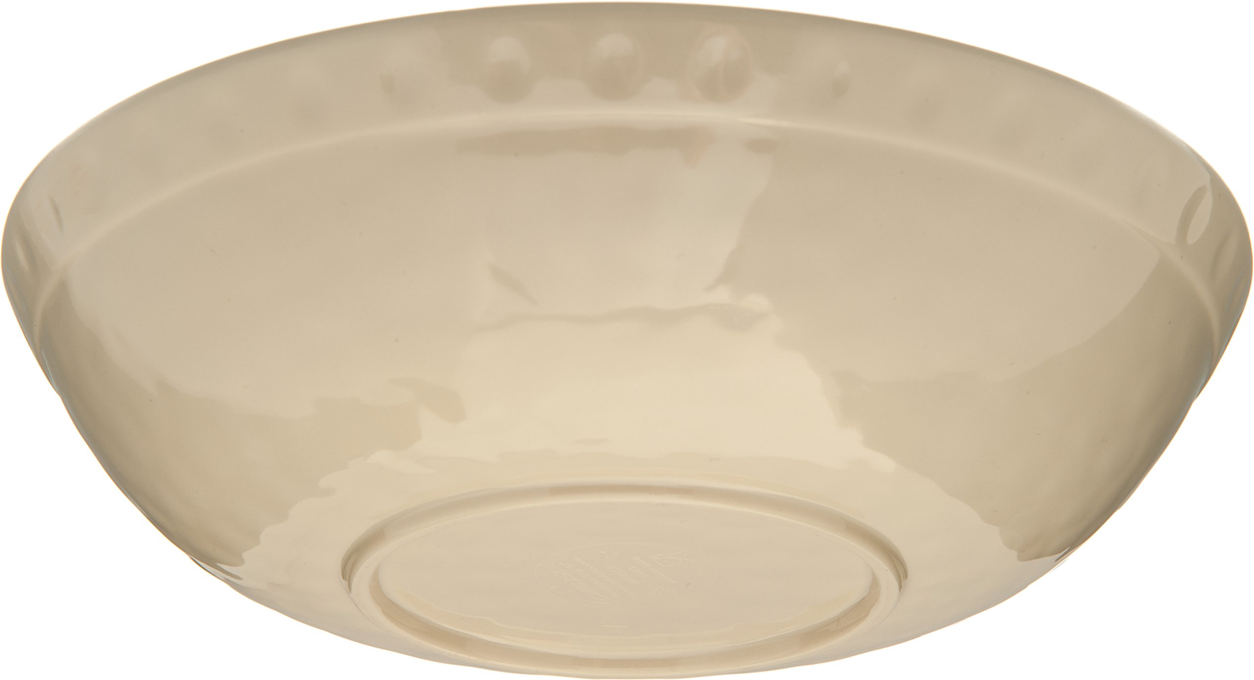 Carlisle 32oz Melamine Reusable Plastic Bowl - Durable Cereal & Soup Bowl for Home, Restaurant & Outdoor Use, Pottery-Style Design, Aqua Color (Pack of 12) - Perfect for Breakfast, Picnics & Daily Dining