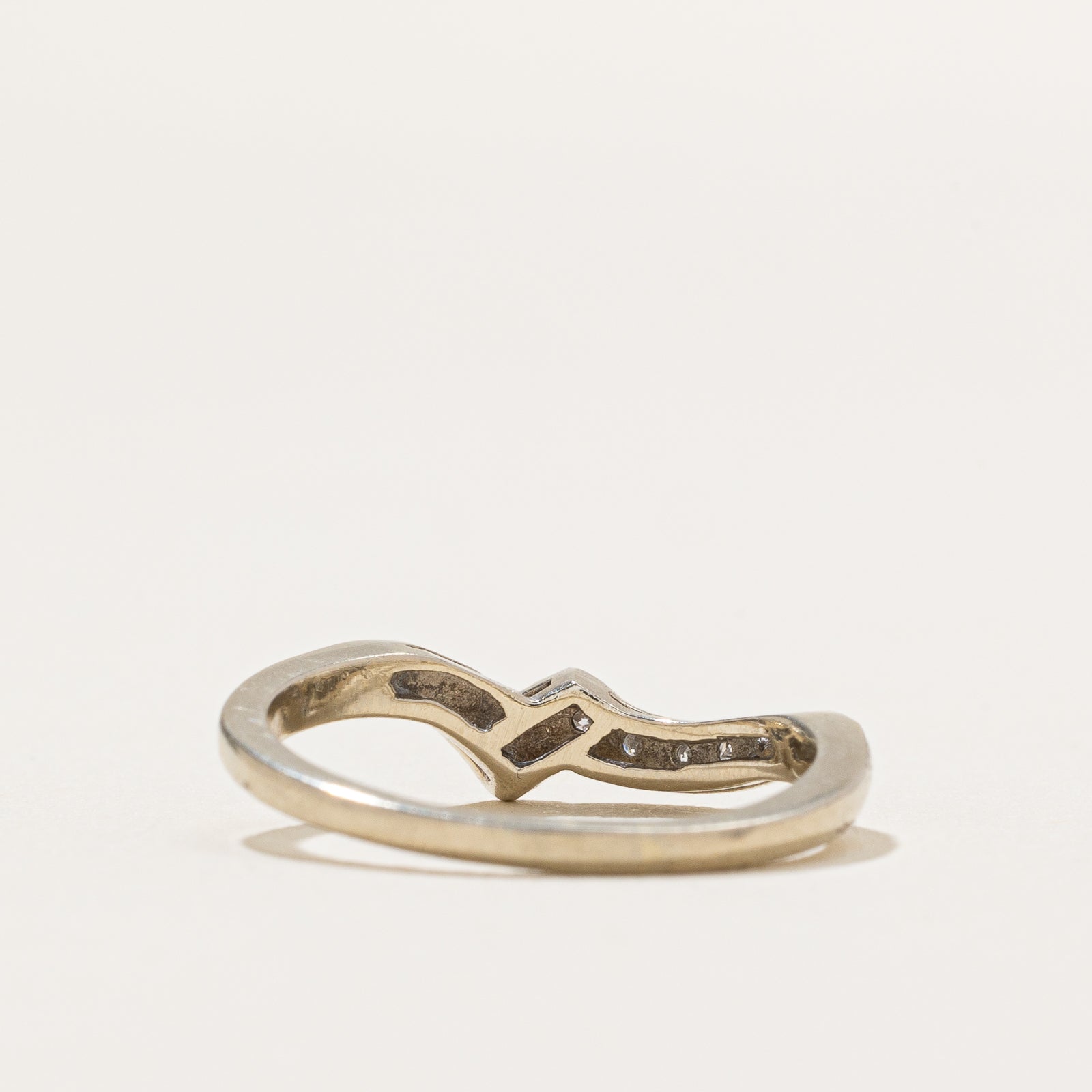 0.05ctw Diamond Contour Ring - Size 5.75 - Elegant Wedding Band, Anniversary Gift, or Everyday Jewelry for Women