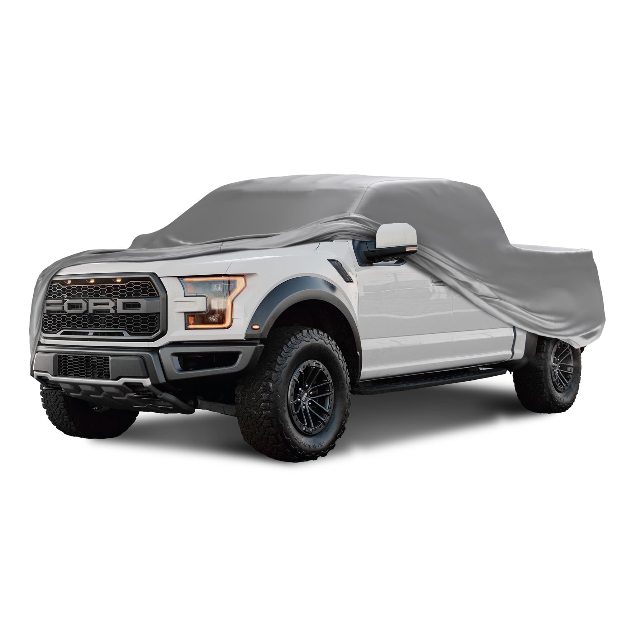 Weatherproof Truck Cover for Ford F-150 1990-2019 Regular Cab 6.5ft with Camper Shell - Heavy Duty Waterproof Car Cover with Anti-Theft Cable Lock - Outdoor Vehicle Protection for All Weather Conditions - Perfect for Parking, Storage & Travel