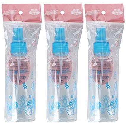 Worison 100ml Empty Refillable Fine Mist Spray Bottle - 3 Pack Random Color - Ultra-Fine Mist Pump for Skincare, Haircare, Essential Oils, Travel & Home Use - Perfect for DIY Beauty, Aromatherapy & Hydrating Sprays