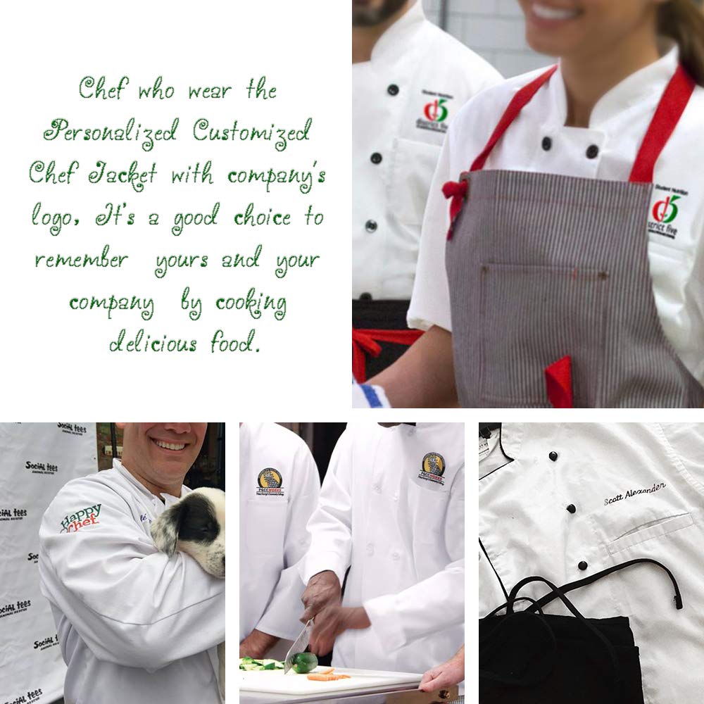 Personalized Custom Chef Jacket - Professional Kitchen Uniform for Restaurants & Hotels | Perfect for Chefs, Cooks & Culinary Professionals