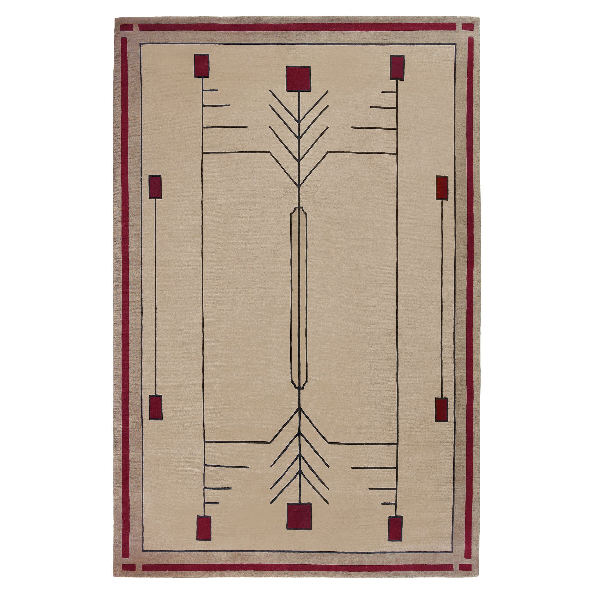 Prairie Sand Rug - Soft Bohemian Area Rug for Living Room, Bedroom, or Nursery | Natural Jute Fiber Floor Mat for Home Decor