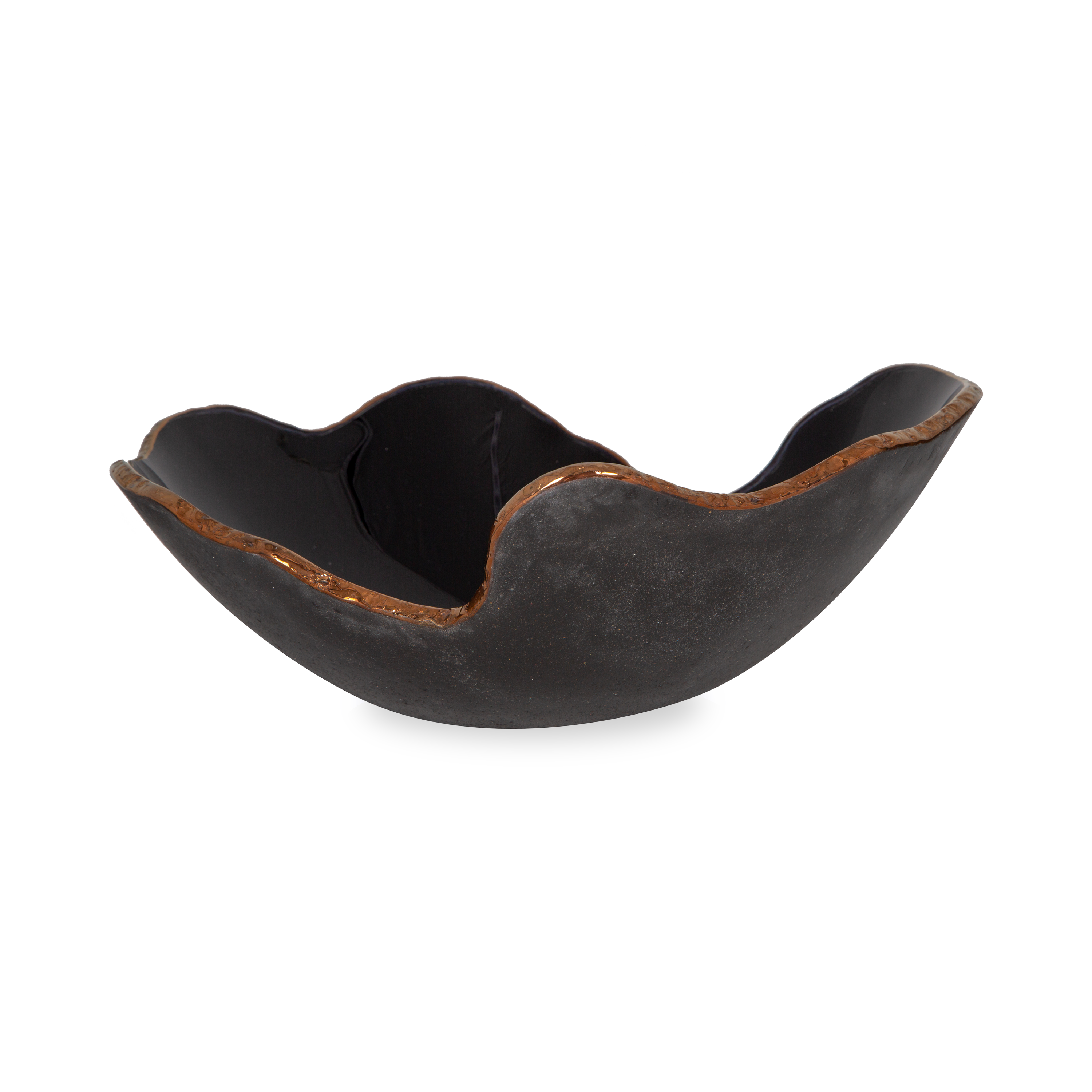 Black Woven Basket Bowl - Handmade Natural Fiber Storage & Serving Bowl for Fruits, Bread, Home Decor & Kitchen Organization