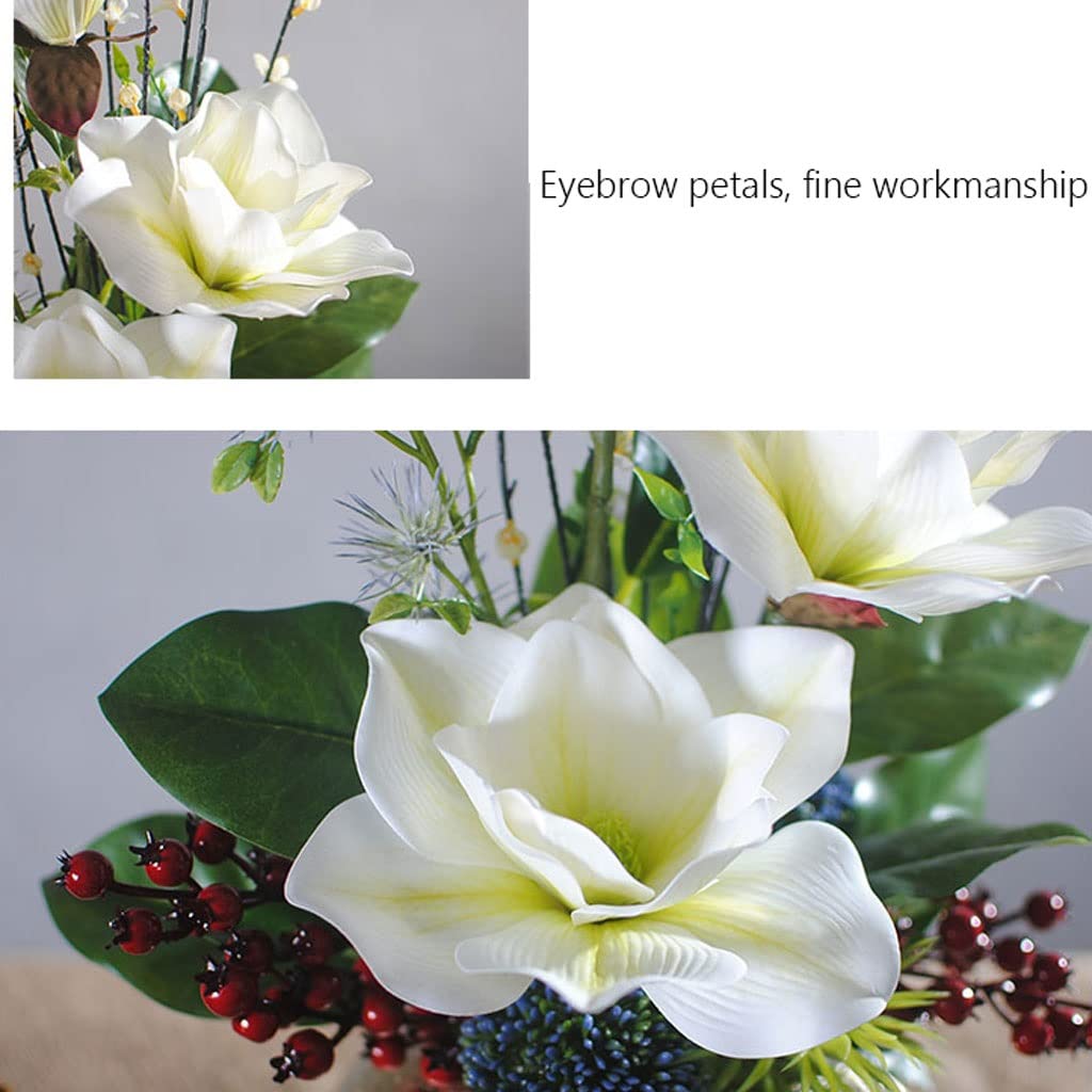 Silk Orchid Artificial Flowers - Elegant White Fake Flower Set for Floral Arrangements, Home Decor, and Wedding Centerpieces | Perfect for Living Room, Office, and Event Decoration
