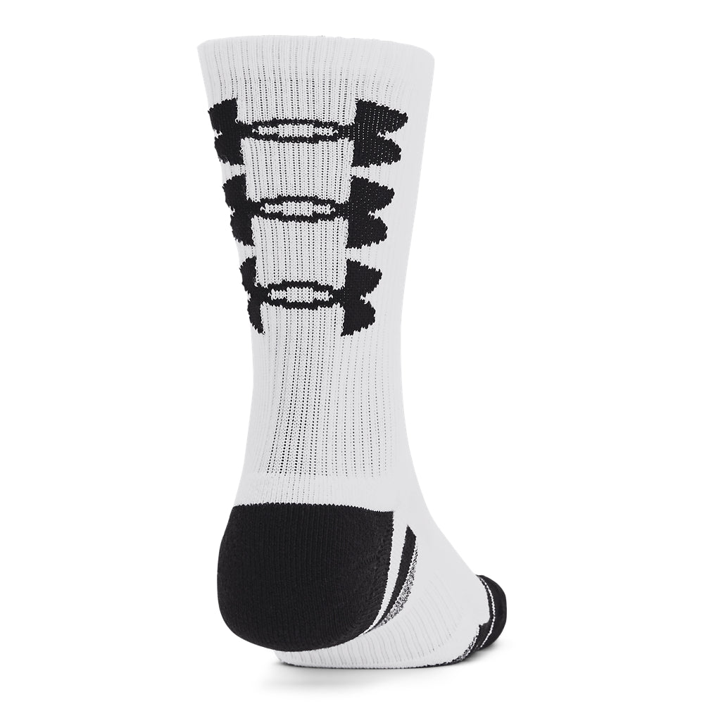 Under Armour Performance Tech Crew Socks 3-Pack for Men & Women - Moisture-Wicking Athletic Socks for Running, Gym & Sports