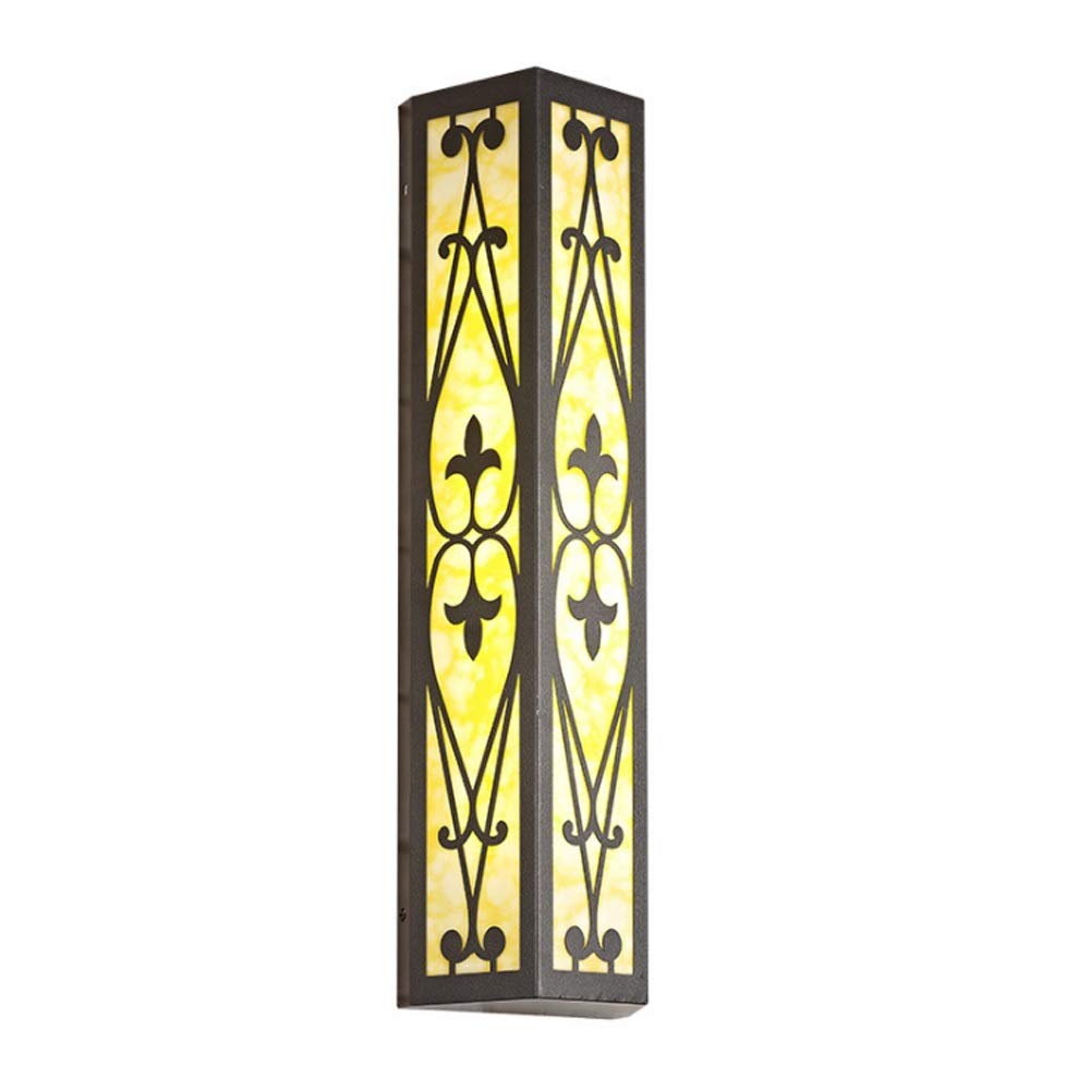 Plug-in Swing Arm Wall Lamp - Brushed Nickel with Glass Shade, Touch On/Off, LED Reading Light for Bedroom, Living Room & Outdoor Use (Bronze Marble Finish, Waterproof)