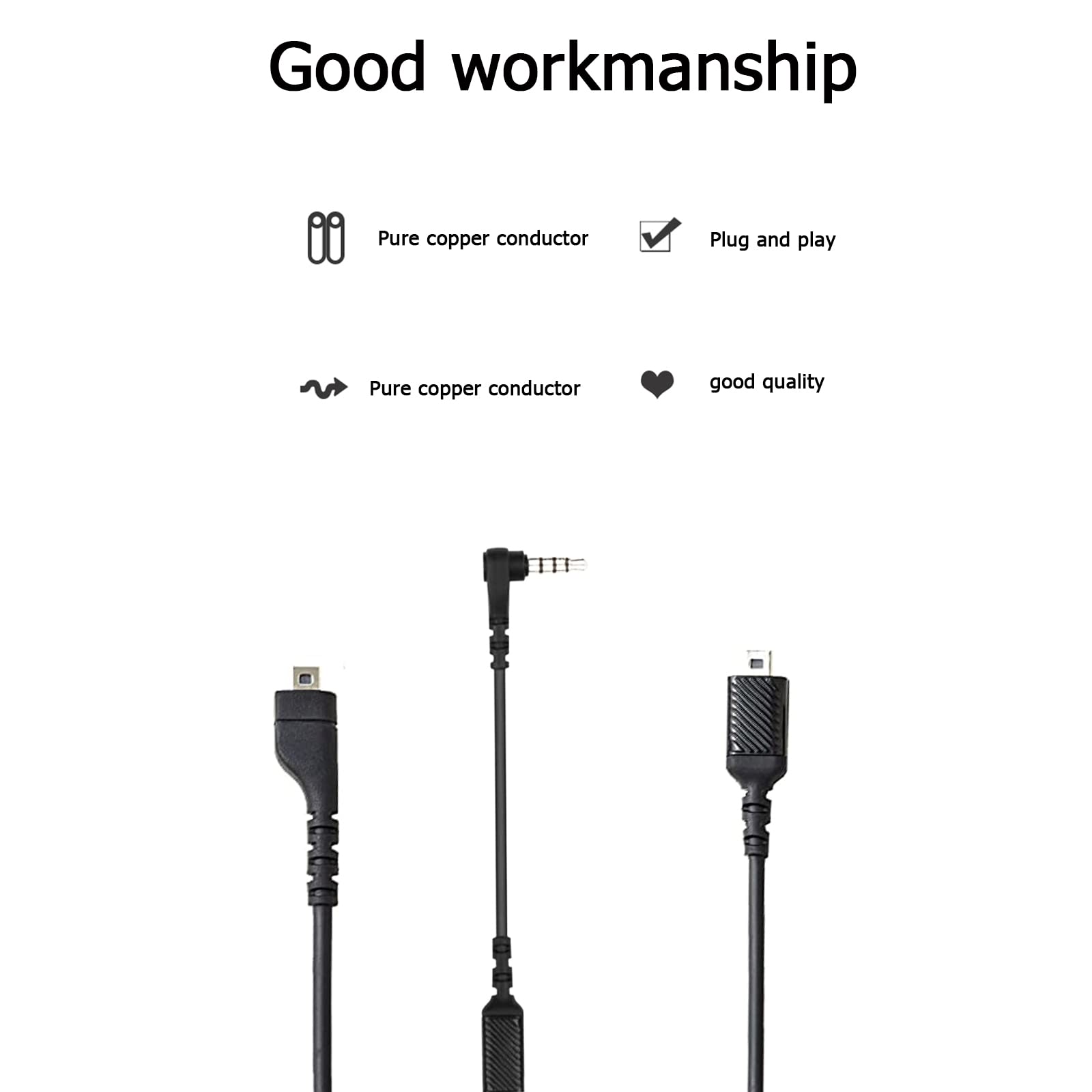 Adhiper 3.5mm Audio Extension Cable (1.5M) - Replacement Sound Card Cable with Adapter for SteelSeries Arctis 3/5/7 Gaming Headphones - Perfect for PC, PS4, Xbox & Home Theater Setup