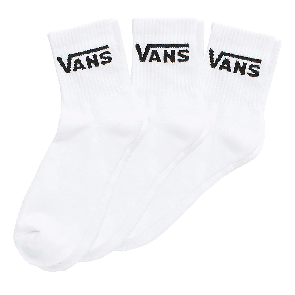 Youth Vans Classic Half Crew Socks - Comfortable & Durable Cotton Ankle Socks for Boys & Girls - Perfect for School, Sports & Everyday Wear