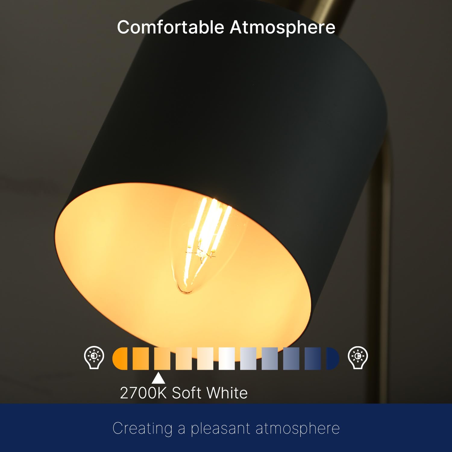 FLSNT B11 E12 LED Candelabra Bulbs - 60W Equivalent Dimmable LED Candle Light Bulbs, 2700K Soft White Warm Light, Pack of 12 - Perfect for Chandeliers, Ceiling Fans & Decorative Lighting