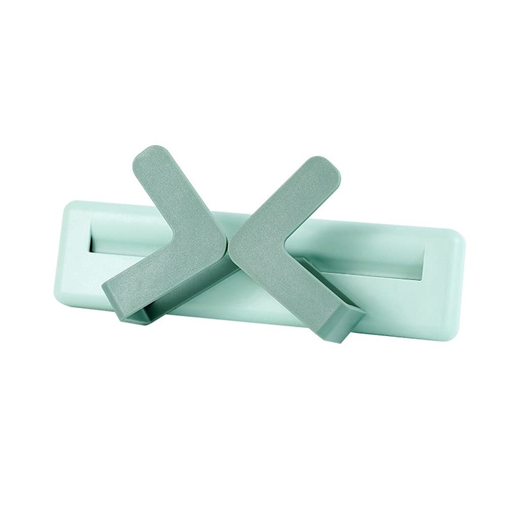 Adjustable X-Type Wall-Mounted Pot Lid Holder - No Punch Kitchen Organizer Rack for Pan Covers - Space Saving Hanging Storage Solution (Green) - Perfect for Small Kitchens & Clutter-Free Cooking Spaces