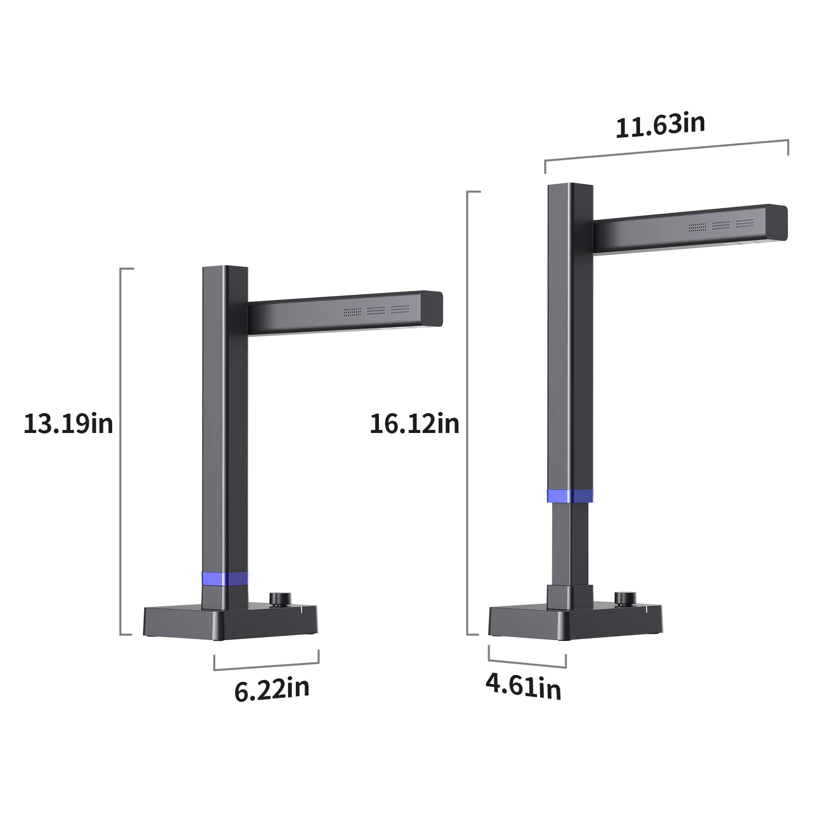 CZUR Shine Ultra Pro 24MP High-Speed Document Scanner - USB Book Scanner & Portable Document Camera with A3 Large Format Scanning, Adjustable Height, 440 Max DPI - Compatible with Windows & Mac - Perfect for Office, Library & Home Document Digitizing