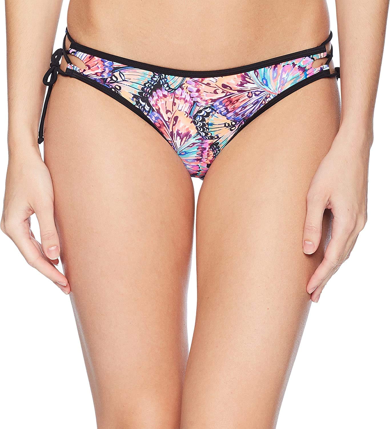 Body Glove Fly Tie Side Mia Bottoms - Women's Swimwear Bikini Bottoms, Multi Color, XS - Perfect for Beach, Pool, and Summer Vacations