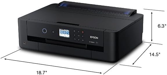 Epson Expression Photo HD XP-15000 Wireless Wide-Format Color Printer with MTC Cable - High-Quality Photo Printing for Home & Office, Compatible with Amazon Dash Replenishment (Black) | Perfect for Photographers, Artists & Small Businesses