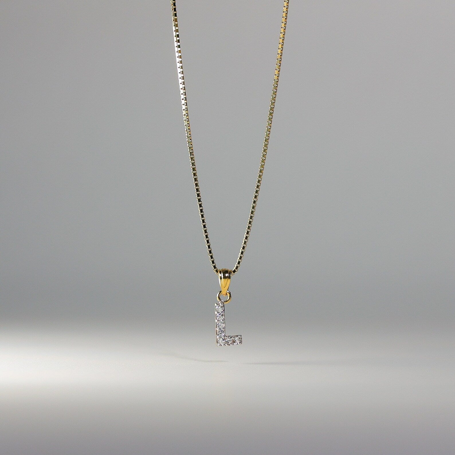 Gold Cubic Zirconia Letter L Pendant Necklace - Elegant Initial Jewelry for Women | Perfect Gift for Birthday, Anniversary & Valentine's Day