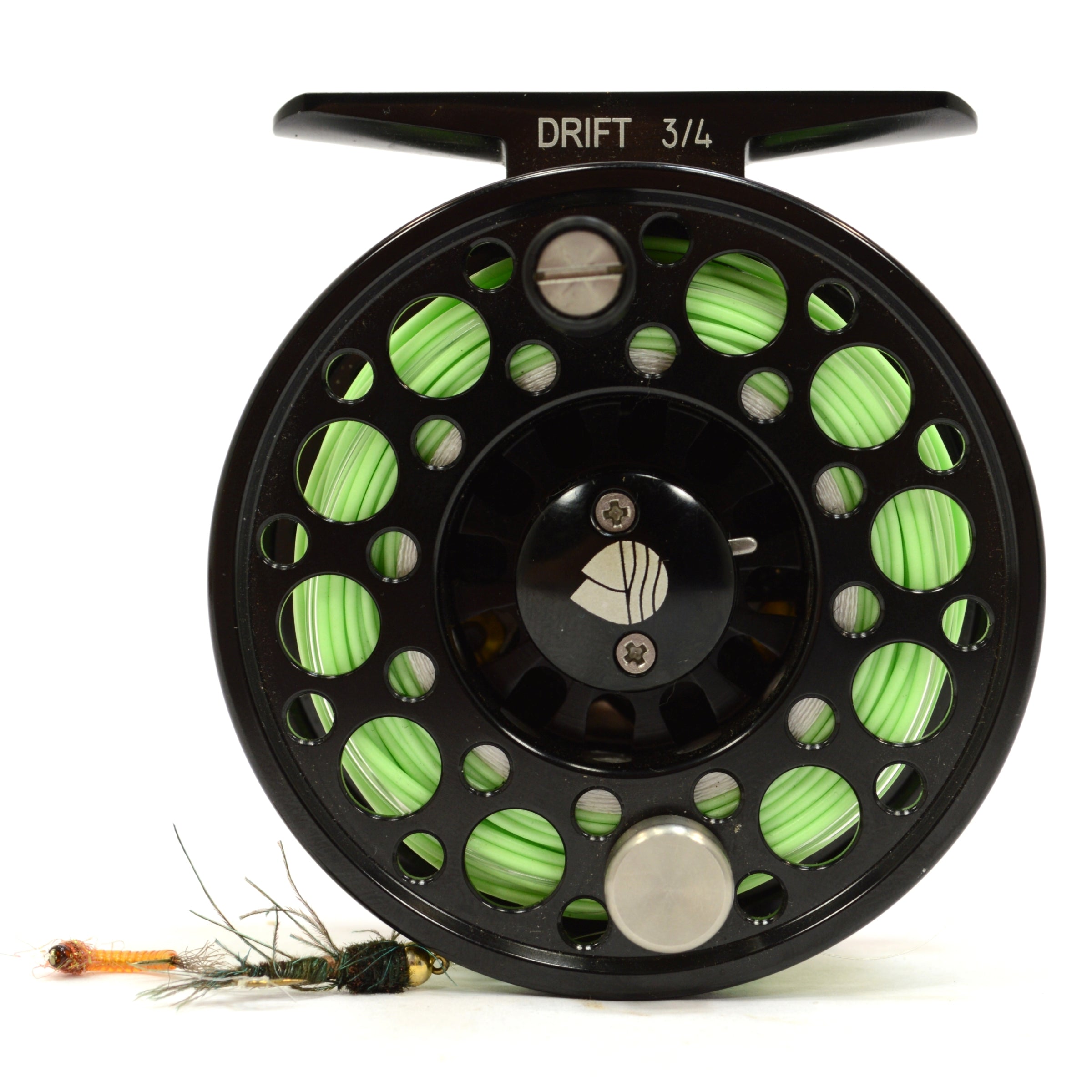 Redington Drift Series 3/4 Fly Reel with Line - Original Case & 2 Bonus Flies | Premium Fly Fishing Gear for Trout & Bass | Perfect for Freshwater Streams & Rivers