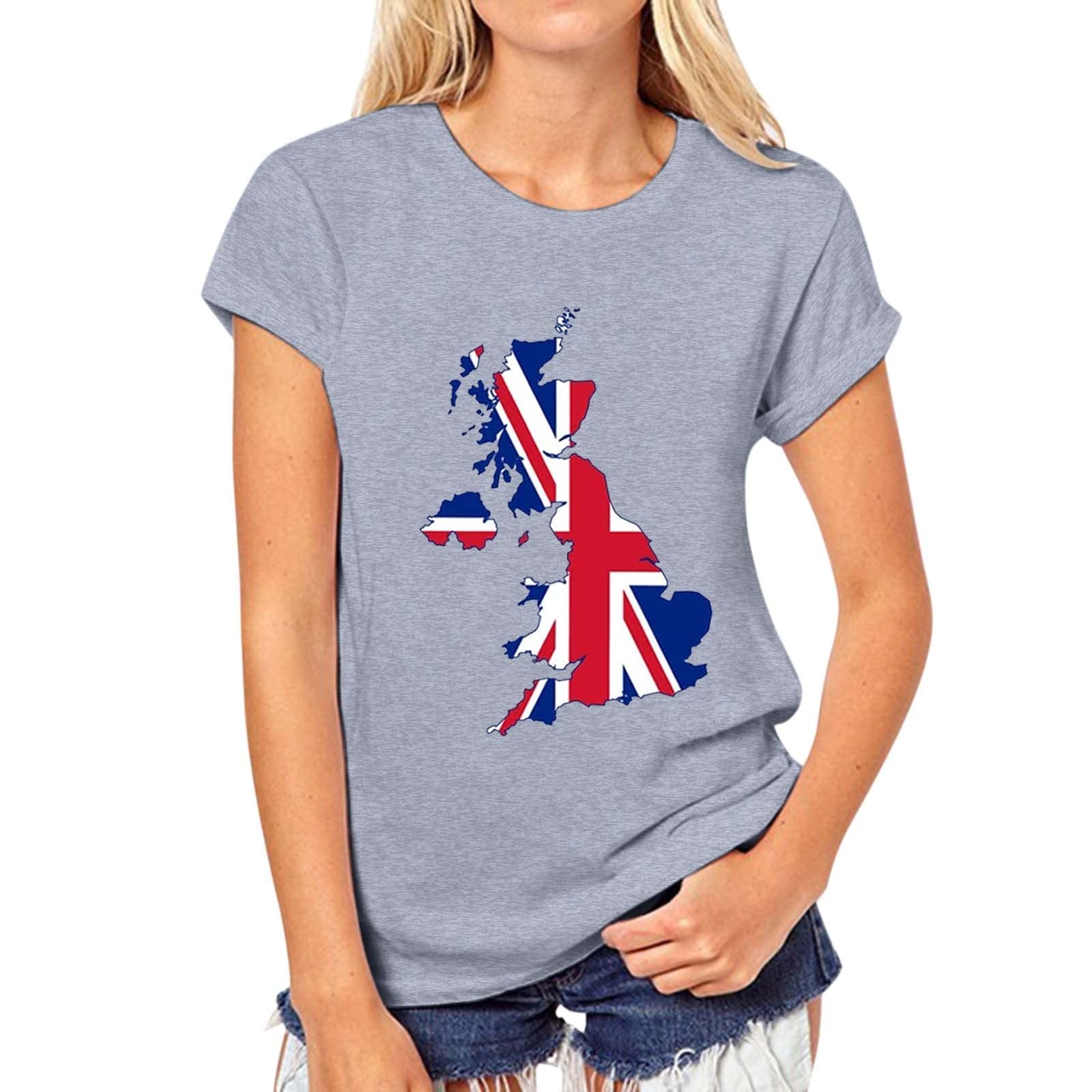 Women's Summer Short Sleeve Floral Printed T-Shirt - Crew Neck Casual Blouse for Beach, Vacation & Everyday Wear
