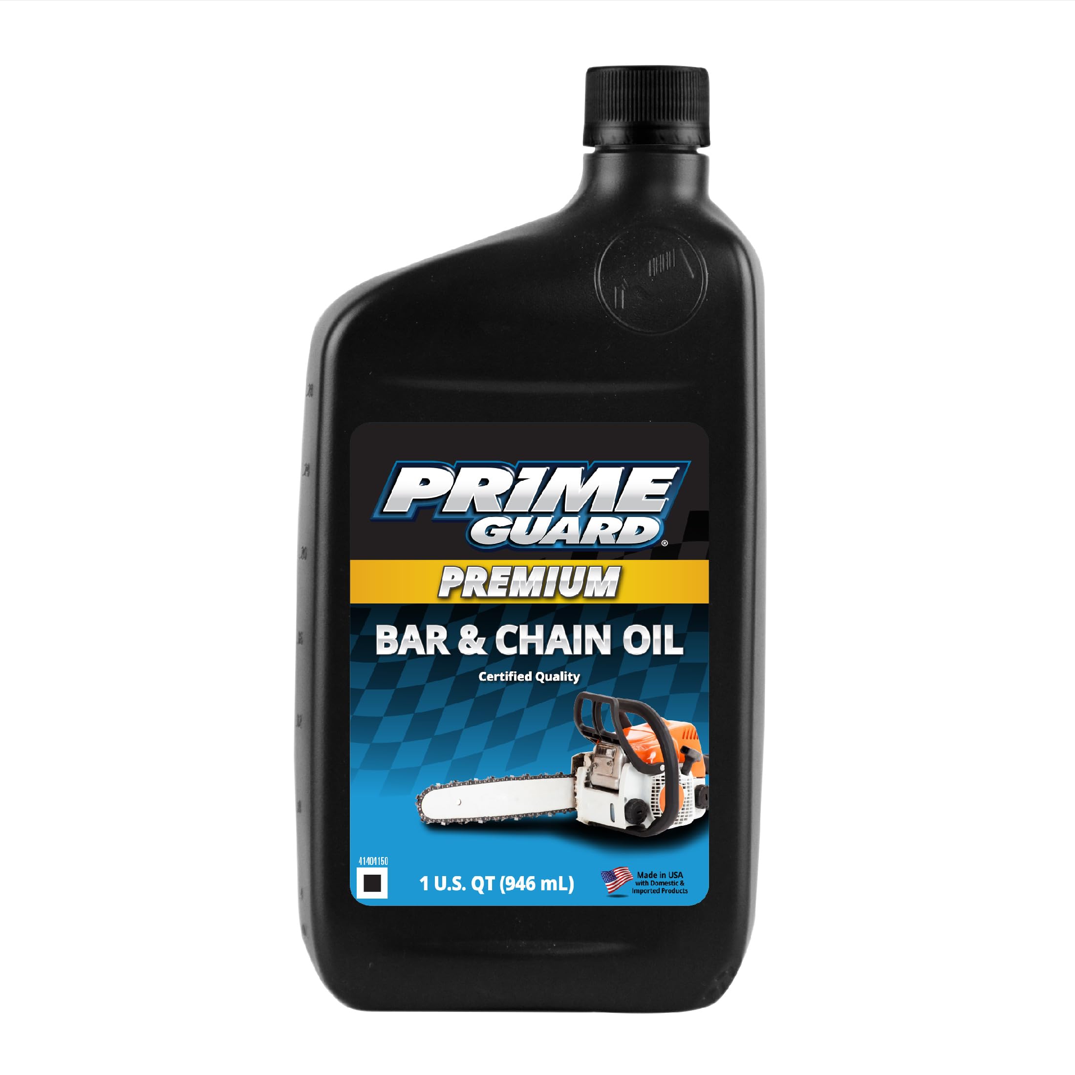 Premium Bar and Chain Oil - 1 Quart (32 oz) for Chainsaw Lubrication | High-Performance Lubricant for Forestry, Woodcutting & Landscaping Tools