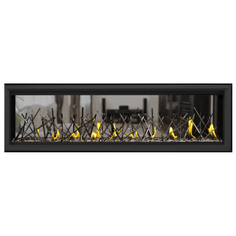 Napoleon Vector 62 See Through Linear Direct Vent Gas Fireplace - LV62N2 | Modern Home Heating Solution for Living Rooms & Patios