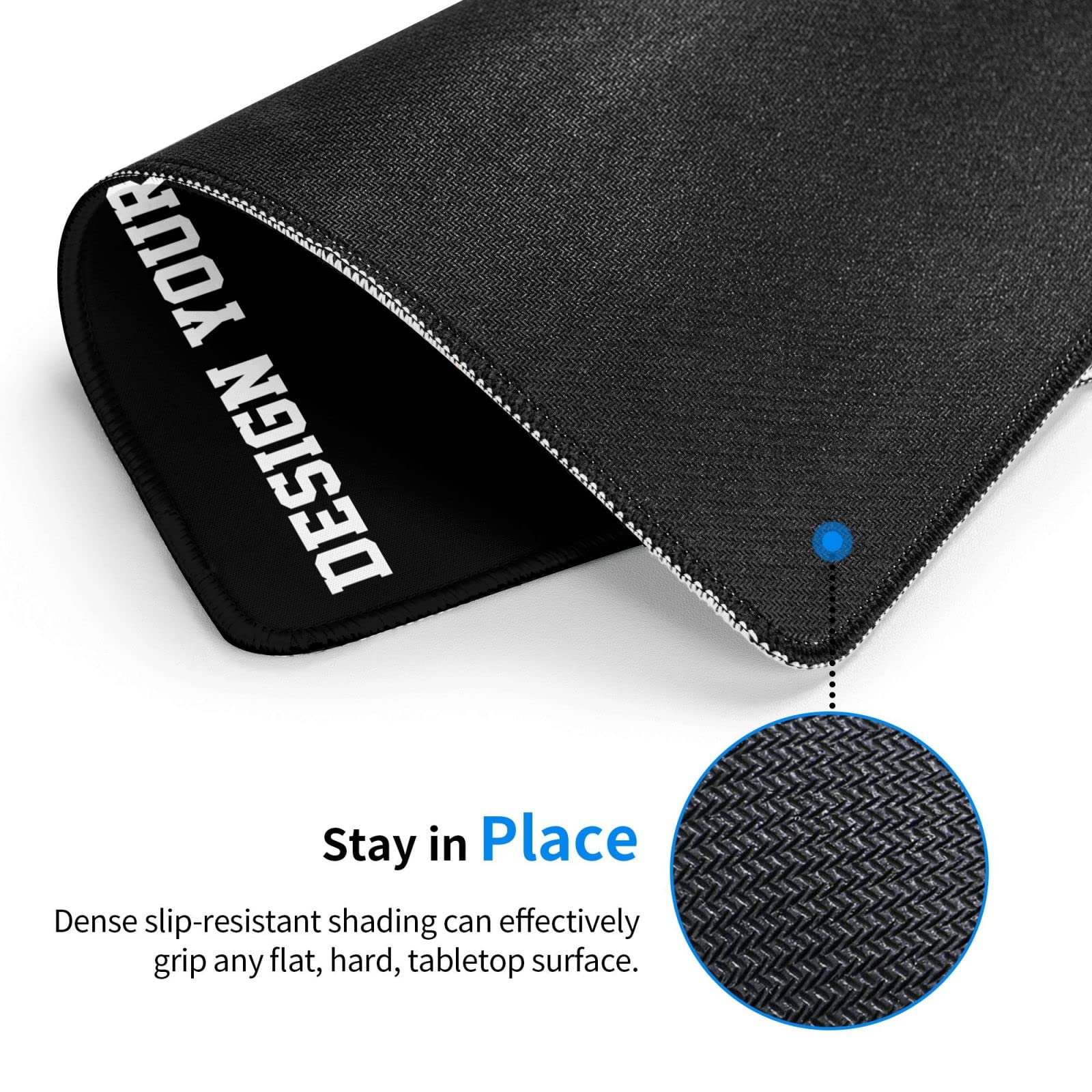 Custom Photo Mouse Pad - Personalized Gaming Mouse Mat with Your Picture/Text - Non-Slip Rubber Base for PC/Laptop - Perfect Birthday Gift & Desk Accessory for Gamers, Office & Home Use