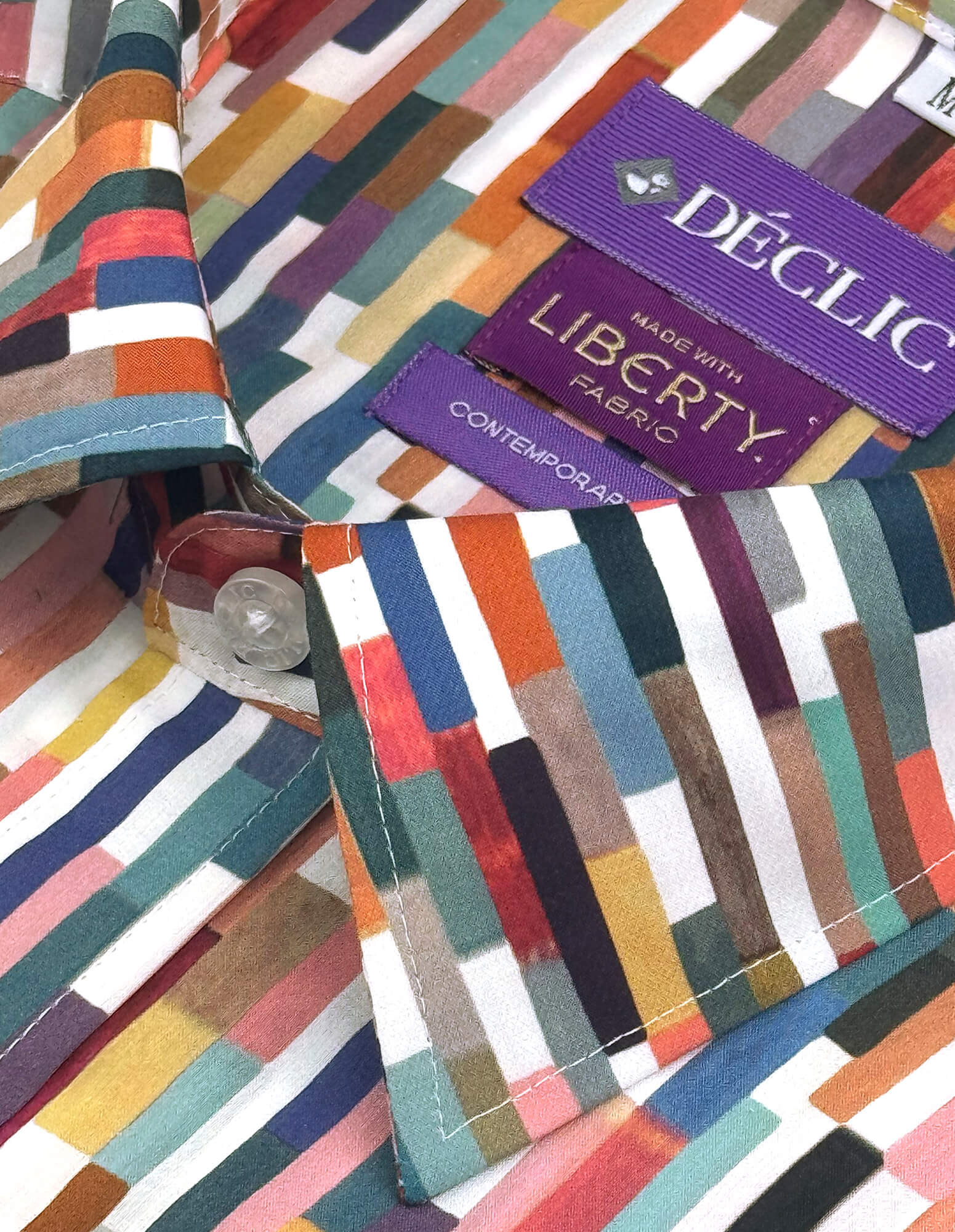 DÉCLIC Liberty Maksimus Printed Shirt - Stylish Casual Button Up for Men - Perfect for Office, Date Night & Outdoor Activities