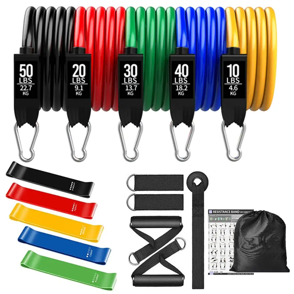 ToneTrainer Resistance Bands Set - Professional Workout Bands for Home Gym, Physical Therapy & Muscle Training - Perfect for Strength Exercises, Yoga, and Fitness Enthusiasts