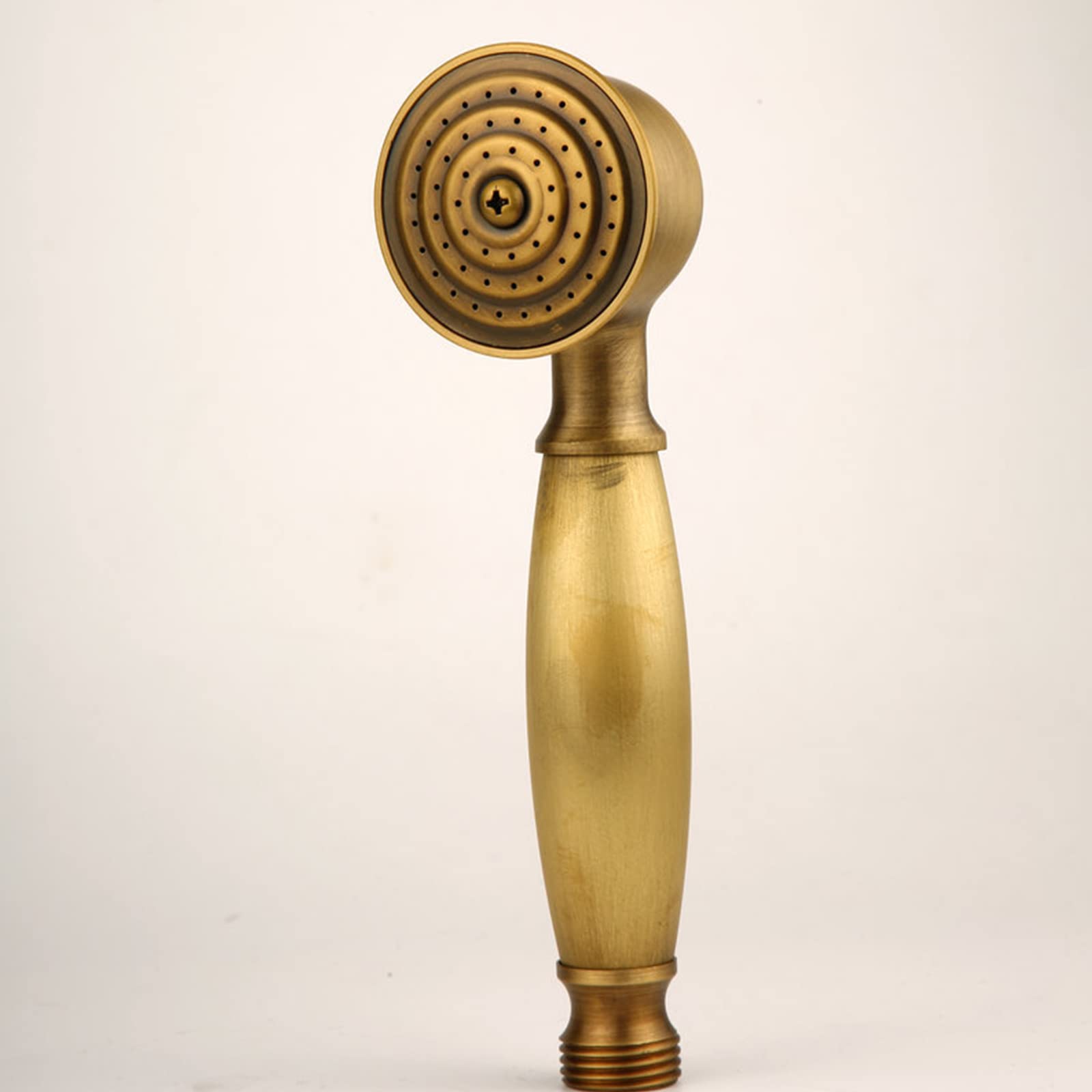 Antique Brass Shower Head with Handheld - High Pressure Single Spray Showerhead for Bathroom & Spa - Perfect for Relaxation, Rinsing & Pet Cleaning