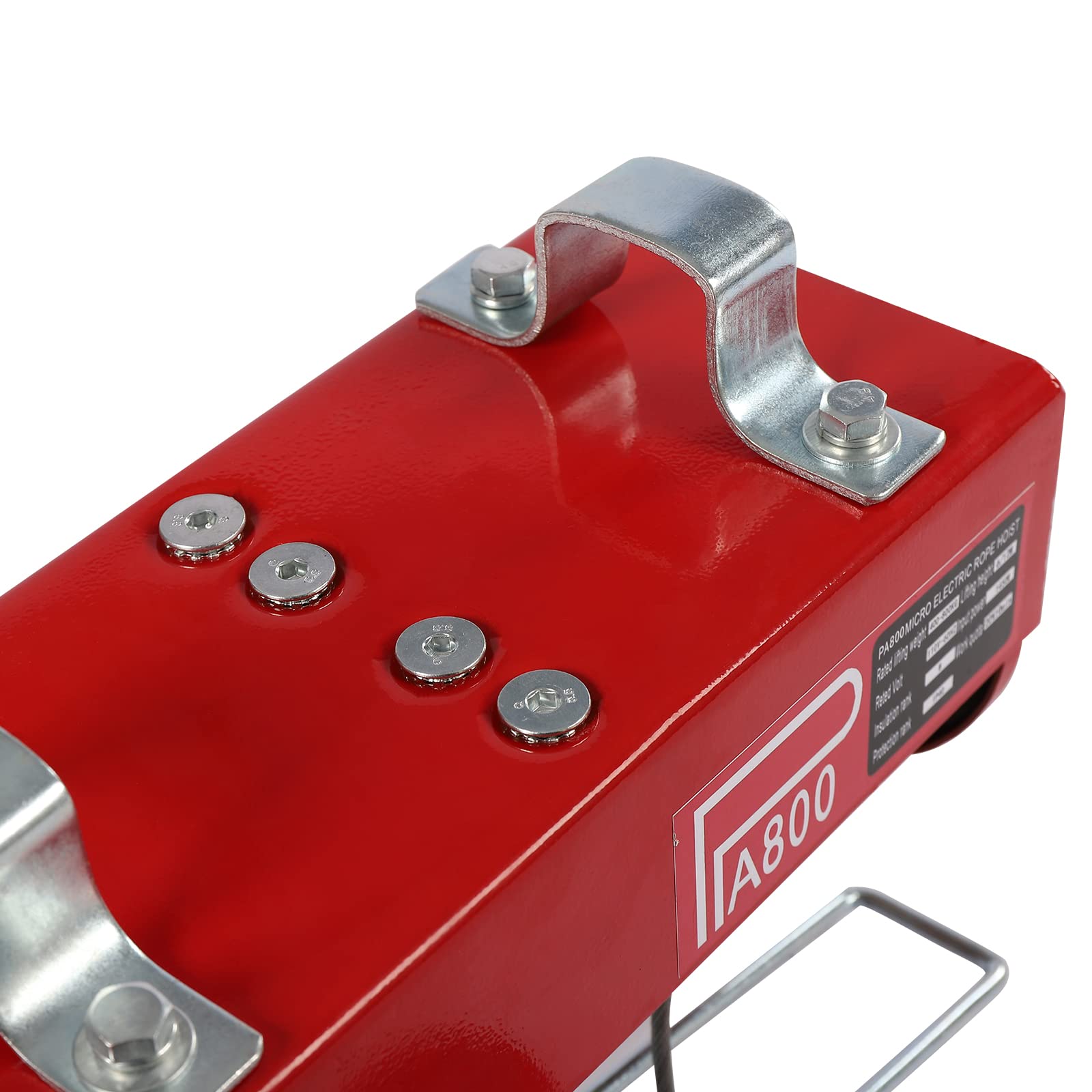 Gdrasuya10 1763lbs Electric Hoist Winch - 110V Heavy Duty Crane Lift with Wired Remote Control & Single/Double Slings - Perfect for Factory, Warehouse, Construction Site Lifting Operations