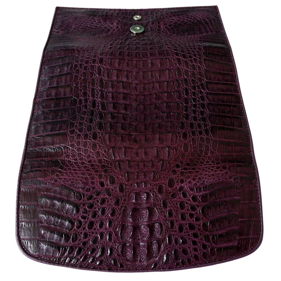 Luxury Purple Crocodile Leather Women's Wallet - RFID Blocking Trifold Purse with Multiple Card Slots & Zipper Coin Pocket - Perfect for Everyday Use, Travel & Gift Giving