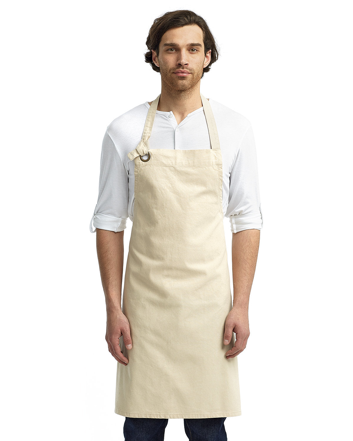 Reprime RP130 Unisex Heavy Duty Canvas Bib Apron - Artisan Collection for Cooking, Grilling, Baking & DIY Projects