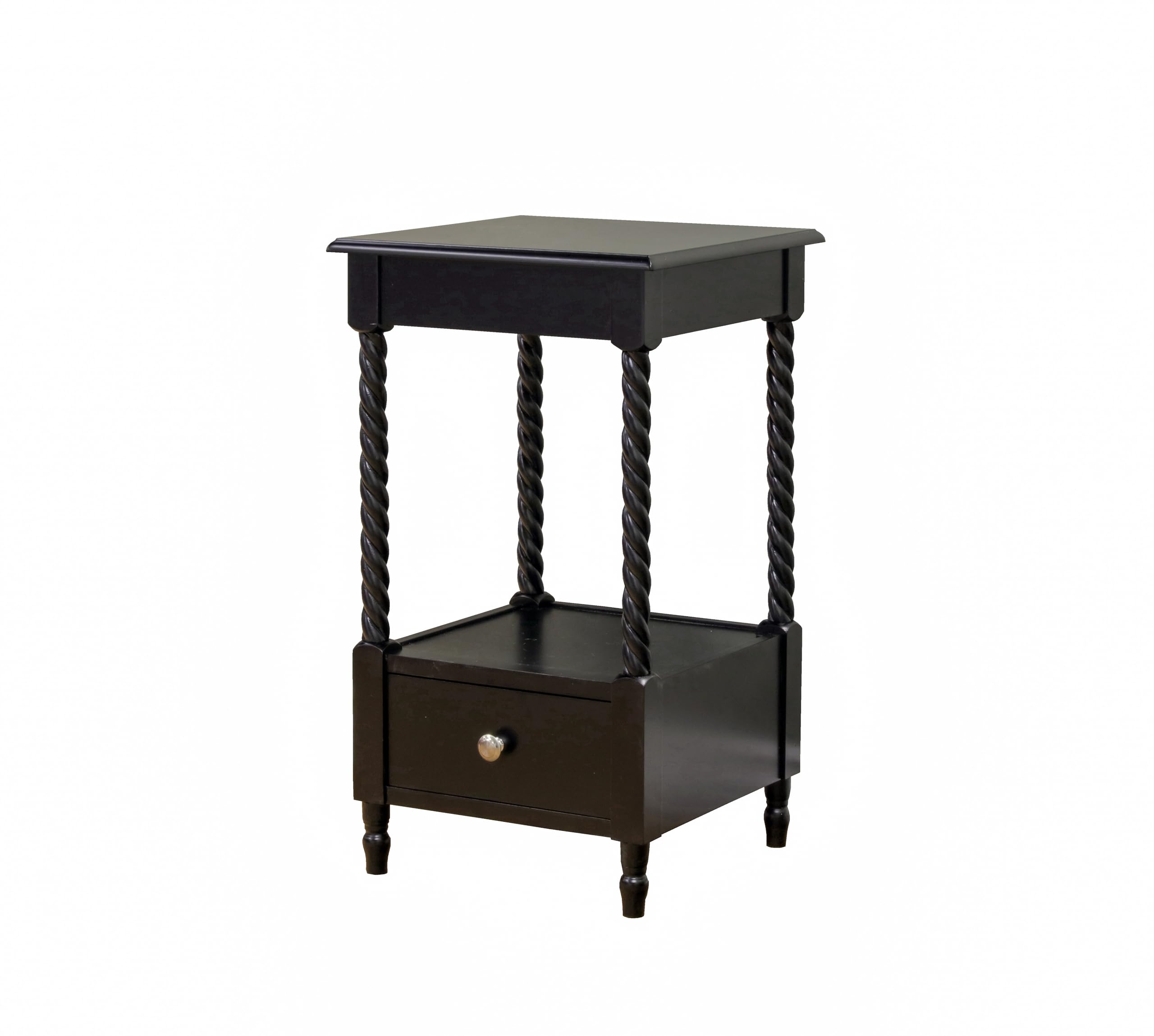 Frenchi Home Furnishing Night Stand - Modern Bedside End Table with Storage Drawer, Wooden Nightstand for Bedroom, Living Room, Office - Perfect for Storing Books, Lamps & Bedroom Essentials