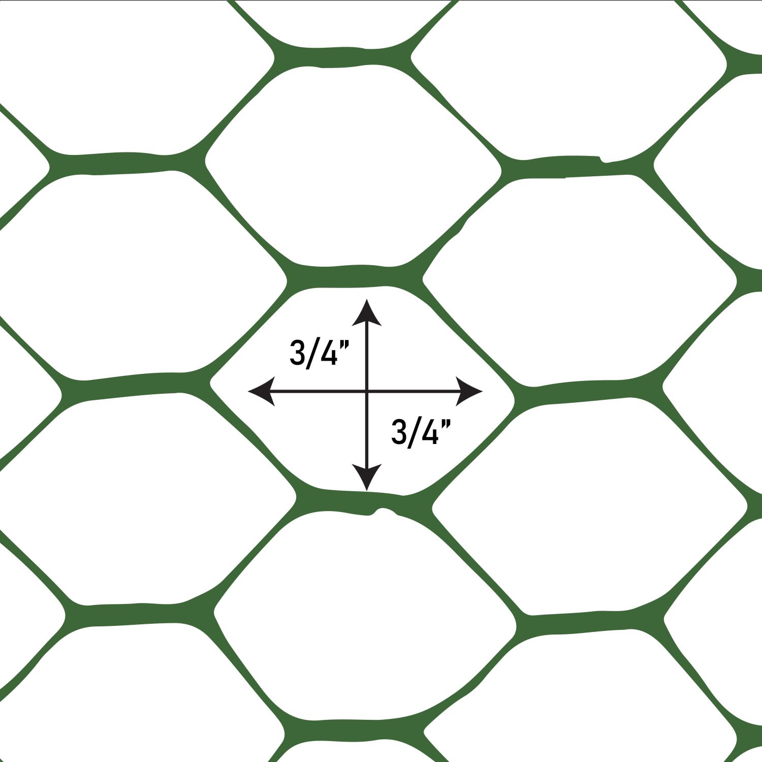 Boen 4' x 100' Green Plastic Hex Chicken Wire Mesh Fence Roll - Durable Poultry Netting for Temporary/Semi-Permanent Enclosures, Deer Protection & Construction Sites | Ideal for Garden Fencing, Animal Pens & DIY Projects