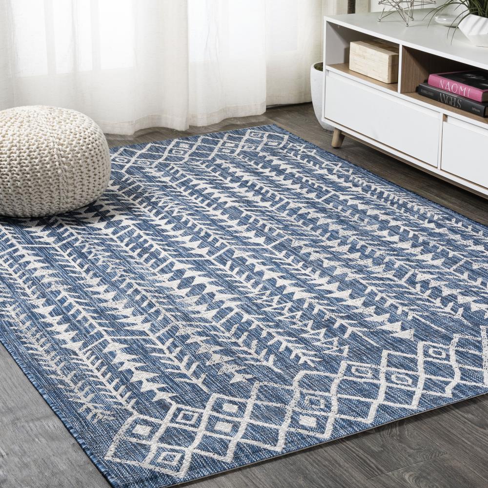 Tokay Bohemian Geometric Indoor/Outdoor Area Rug - Non-Slip Modern Boho Rug for Living Room, Bedroom, Patio & Dorm Decor