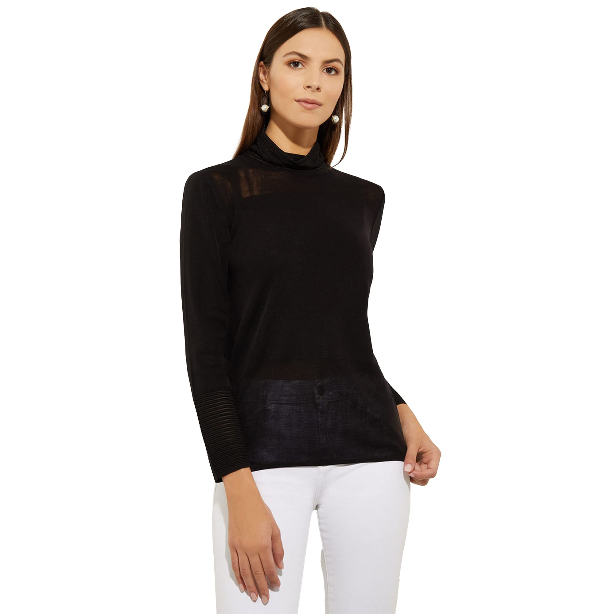 Stylish MISOOK Sleeve Knit Tunic Top - Lightweight Unlined Design for Women | Machine & Hand Washable | Perfect for Casual Wear, Office Outfits & Layering