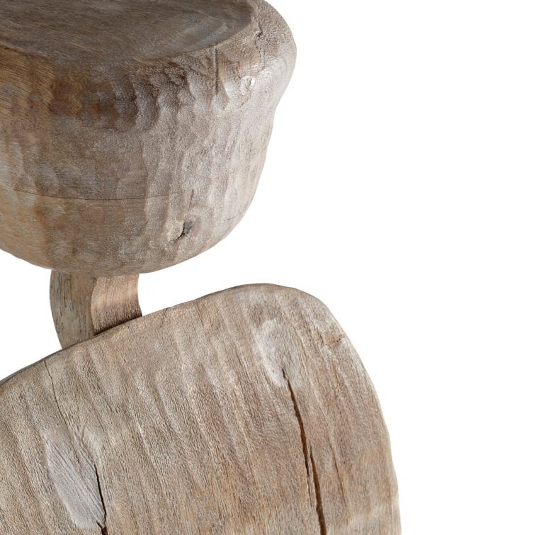 Chakra Sculpture in Weathered Grey - Large Size by Cyan Design | Spiritual Decor for Yoga Studios, Meditation Spaces & Home Altars