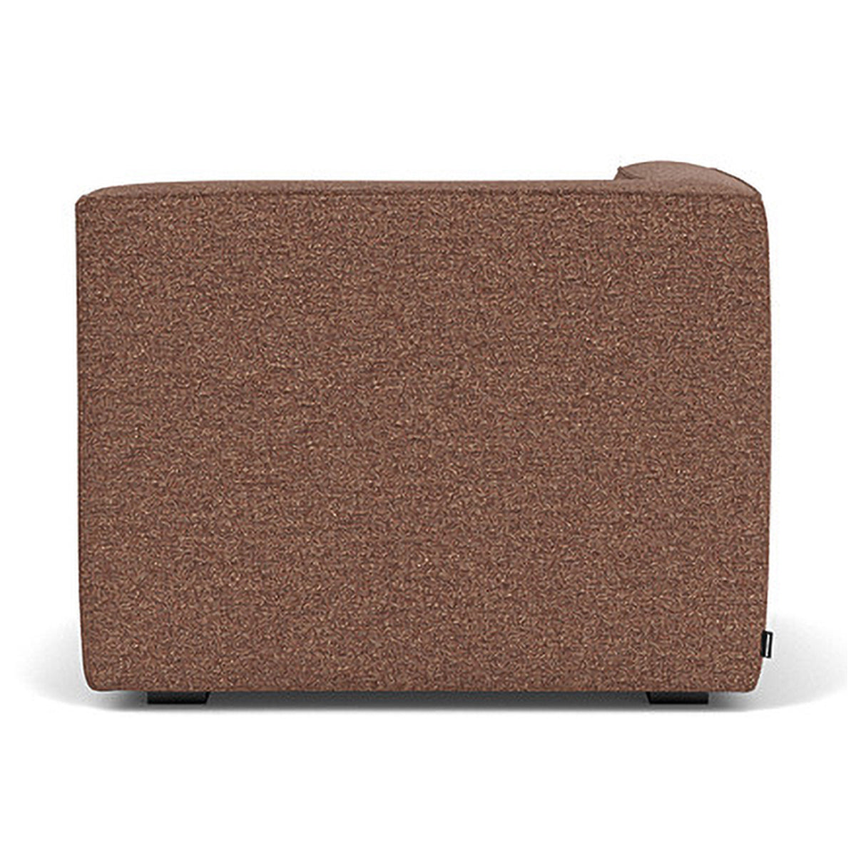 Dane Boucle 1-Seater Left Corner Modular Sofa - Modern Accent Chair for Small Spaces, Living Room, Apartment & Office - Soft Fabric Upholstery with Sturdy Frame
