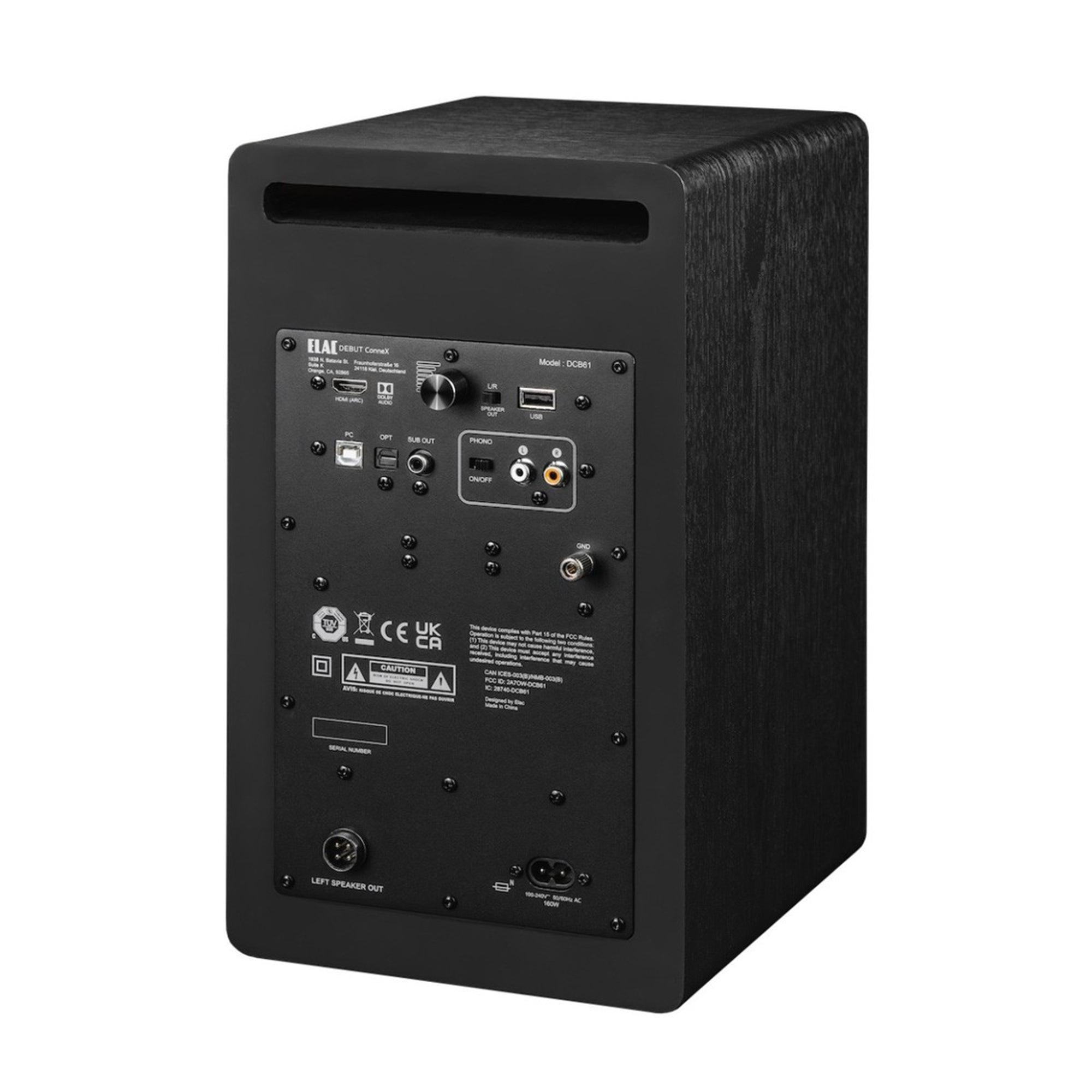 ELAC Debut ConneX 6 Active Bookshelf Speakers - High-Fidelity Wireless Bluetooth Speakers for Home Audio, Studio & Gaming - Premium Sound Quality for Music, Movies & Entertainment
