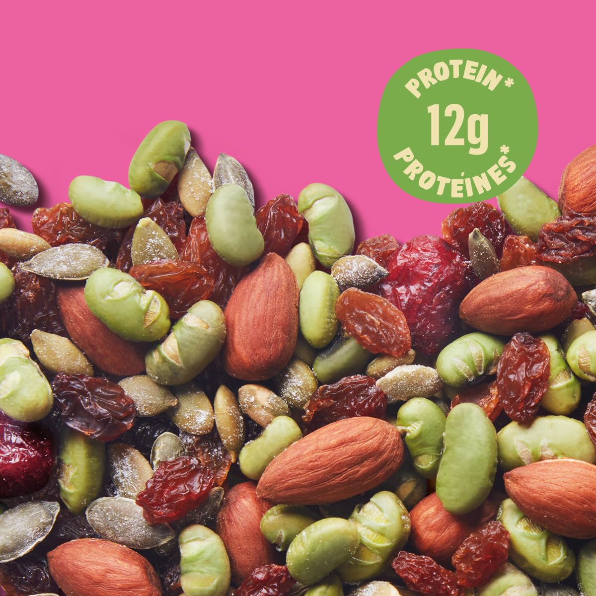 Organic Prana Edamame Fruit & Almond Mix - Healthy Vegan Snack for Hiking, Travel & Office - Gluten-Free & Non-GMO