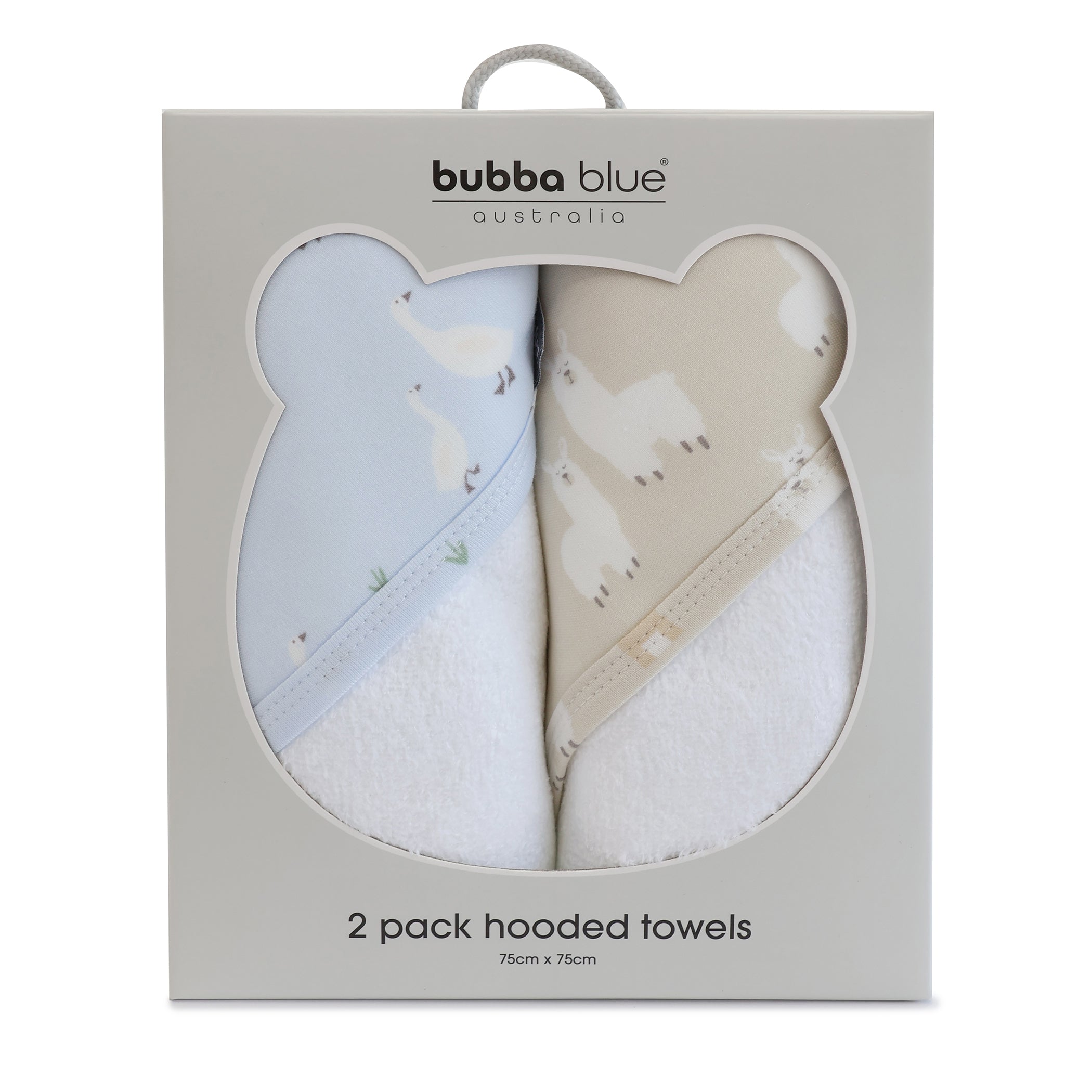 Premium 2-Pack Hooded Baby Towel Set - Soft Sky Blue & Almond for Newborns, Infants & Toddlers - Perfect for Bath Time, Swimming & Beach Outings
