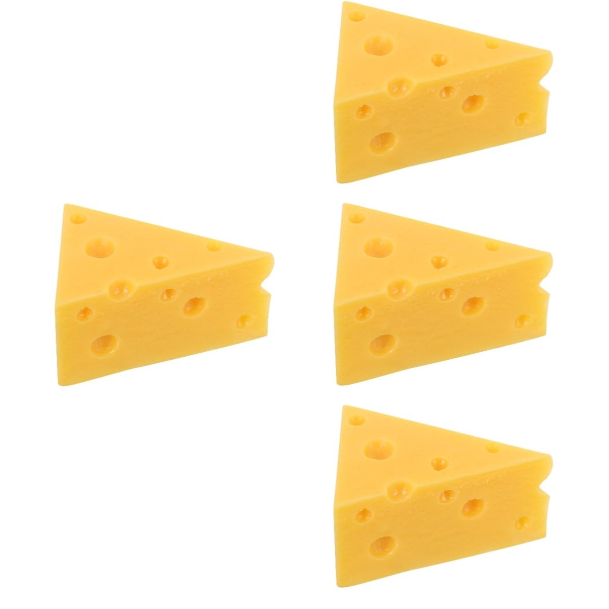 Baluue 4-Piece Artificial Cheese & Bread Set - Realistic Fake Food Decorations for Display, Kids Crafts, and Home Decoration | Perfect for Play Kitchens, Party Decor, and Photography Props