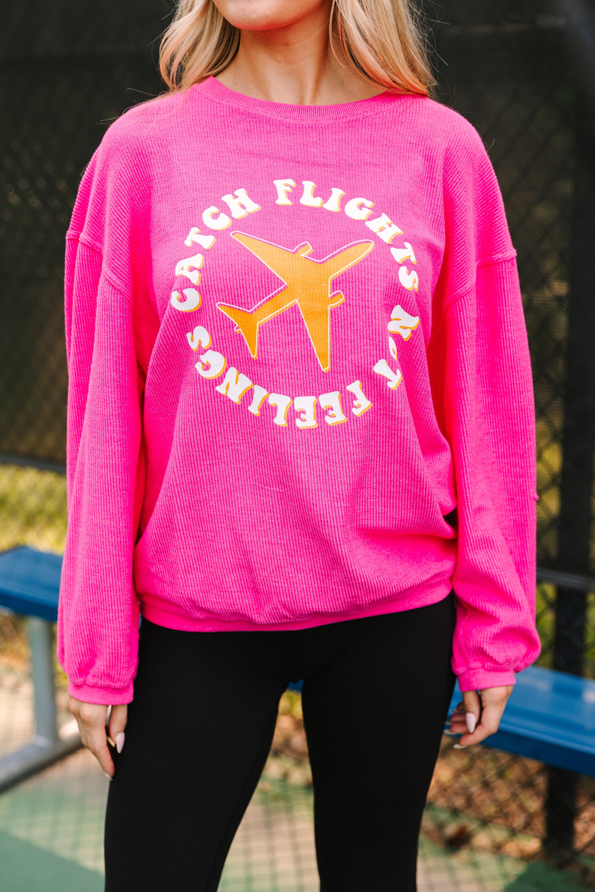 Fuchsia Pink Graphic Print Hooded Sweatshirt for Women - Soft & Comfortable Pullover for Casual Wear, Travel, and Outdoor Activities