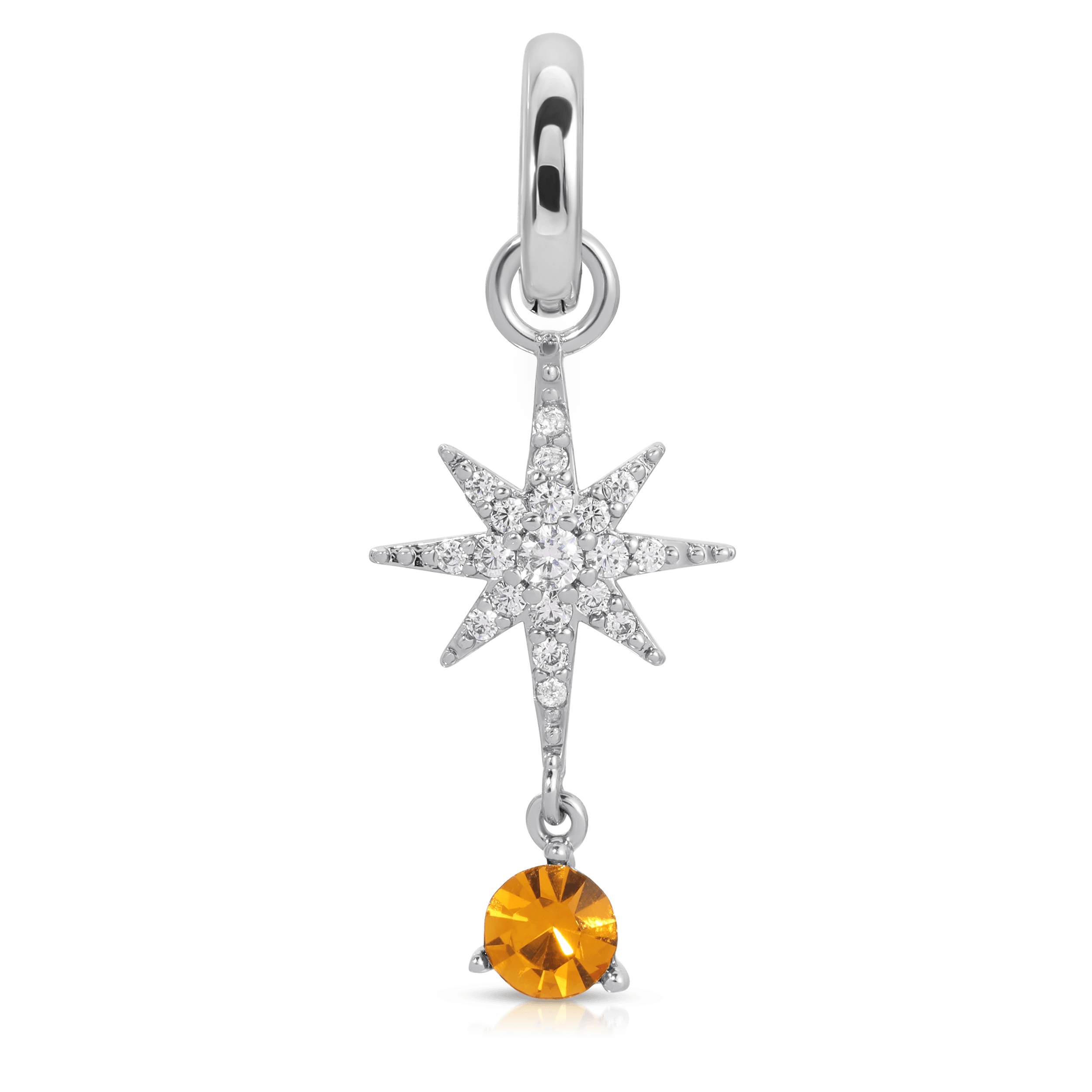 November Birthstone Jewelry - Genuine Topaz Star Charm Pendant for Necklace, Perfect Gift for November Borns & Special Occasions | Birthday, Anniversary, Christmas