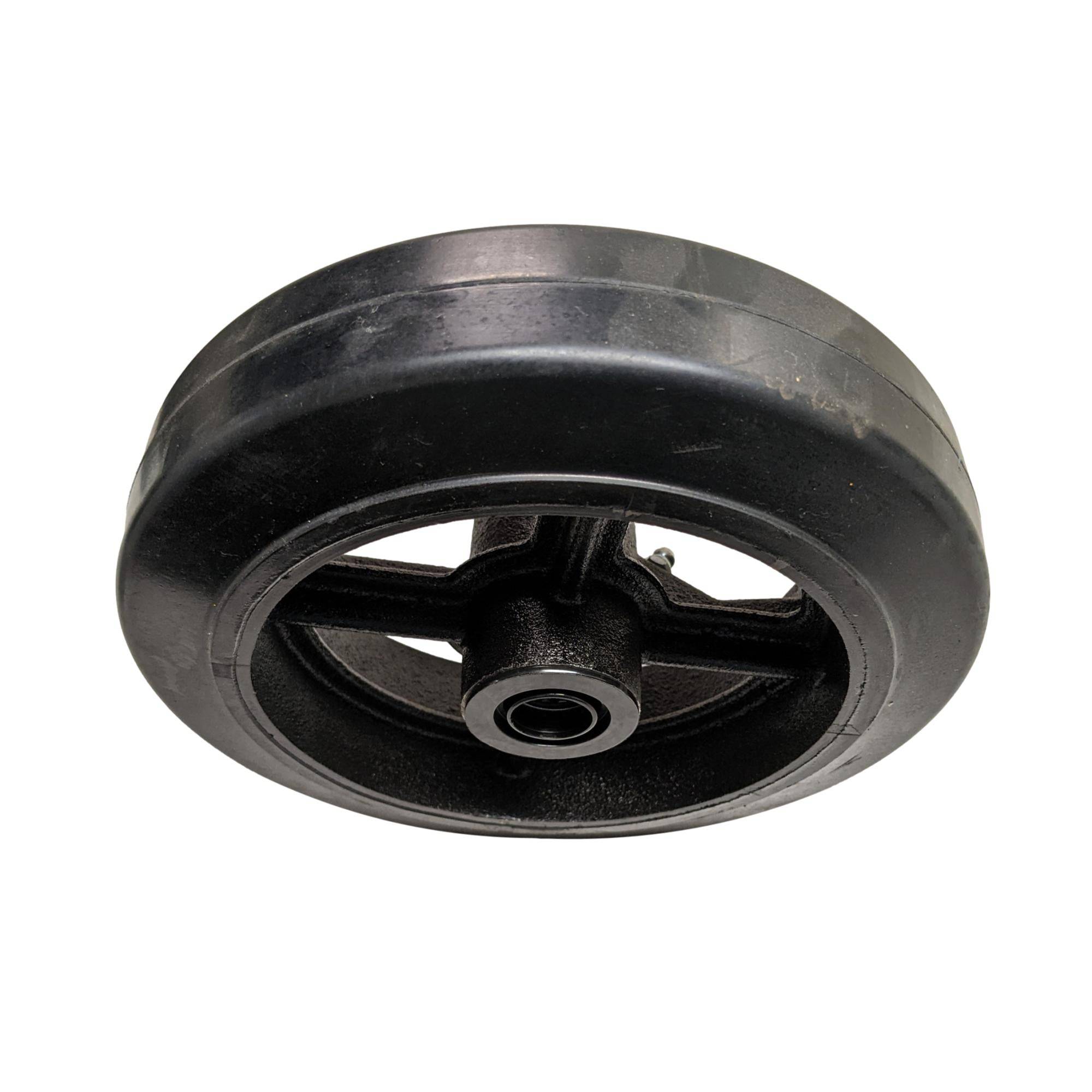 8 x 2 Mold On Rubber Cast Wheel - 600 lbs Capacity Heavy Duty Caster Wheels for Industrial Equipment, Furniture, and Warehouse Carts