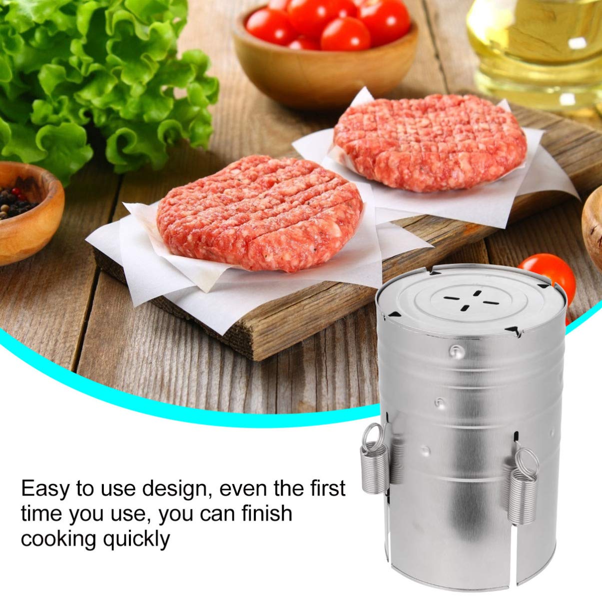 Premium Charcuterie Tools Set - Meat Press, Bacon Maker & Patty Stencil for Homemade Burgers, Fish, Poultry & Seafood | Kitchen Gadgets for DIY Charcuterie Boards & Gourmet Cooking