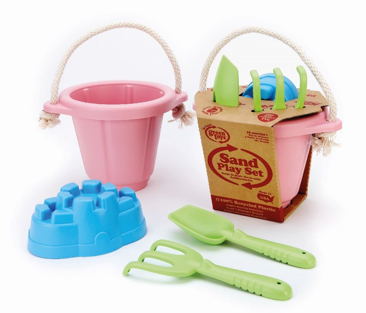 Eco-Friendly Green Toys Sand Play Set for Kids - Pink Beach & Outdoor Fun | BPA-Free, Durable & Safe Sandbox Toys for Toddlers & Preschoolers
