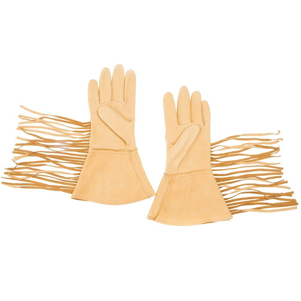 Geier Glove Co. Premium Deerskin Gauntlet Gloves - Size 7.5 - Durable & Comfortable for Motorcycle Riding, Outdoor Work & Winter Activities