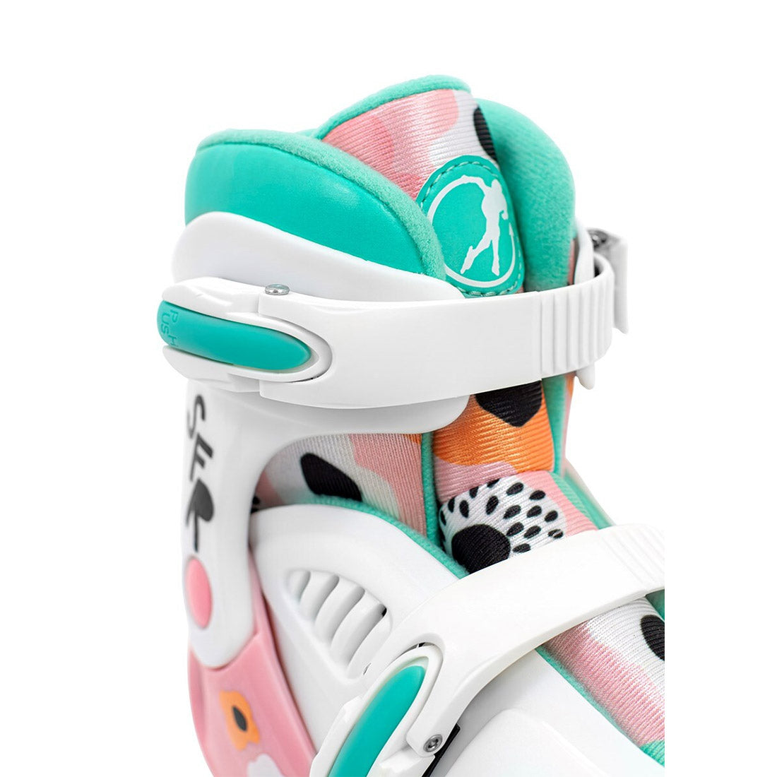 SFR Storm V Quad Roller Skates for Women - Floral Design Outdoor/Indoor Skates for Fitness, Rink & Park Skating - Comfortable Adjustable Rollerblades for Beginners & Adults
