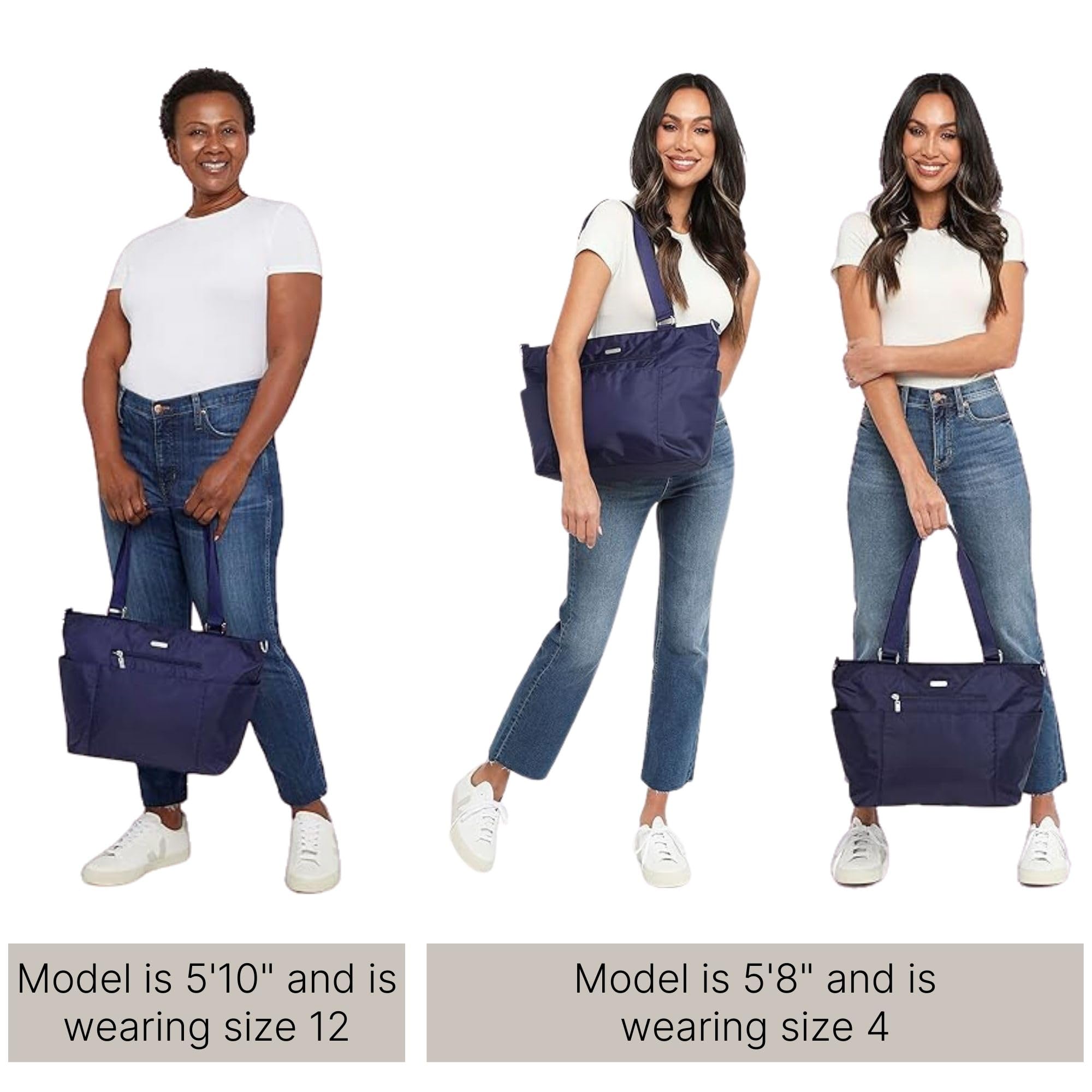 Baggallini Women's Essential Laptop Tote Bag - Stylish & Durable Work Bag for Business, Office & Travel - Perfect for Professionals & Commuters