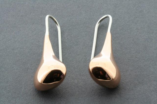Elegant Clean Copper Teardrop Earrings for Women – Hypoallergenic & Lightweight Dangle Earrings for Everyday Wear & Special Occasions