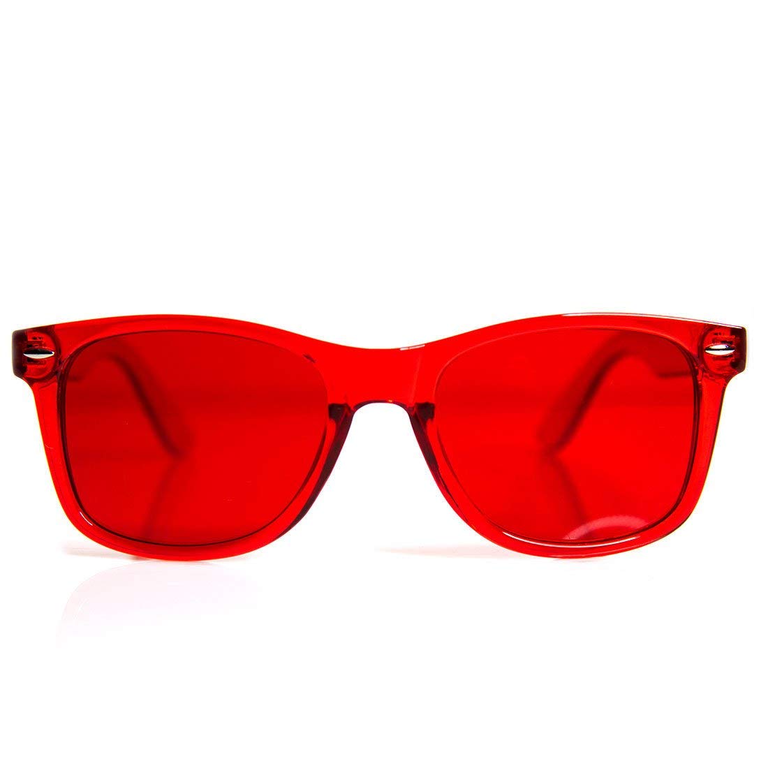 Red Color Therapy Glasses by GloFX - Enhance Strength, Power & Confidence | Mood-Boosting Eyewear for Meditation, Relaxation & Stress Relief